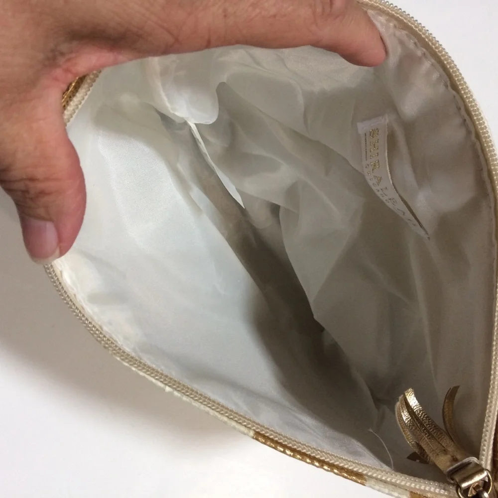 Shiraleah Chicago Metallic Dot Zippered Pouch